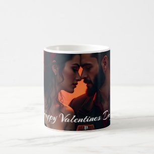 Caneca De Café O Mágico do Dia dos Namorados com União Romântica