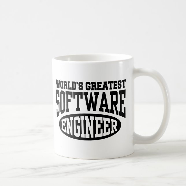 Caneca De Café O maior Engenheiro de software do mundo (Direita)