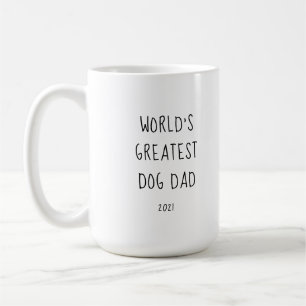 Caneca De Café O maior Pai de cães do mundo - feliz aniversário