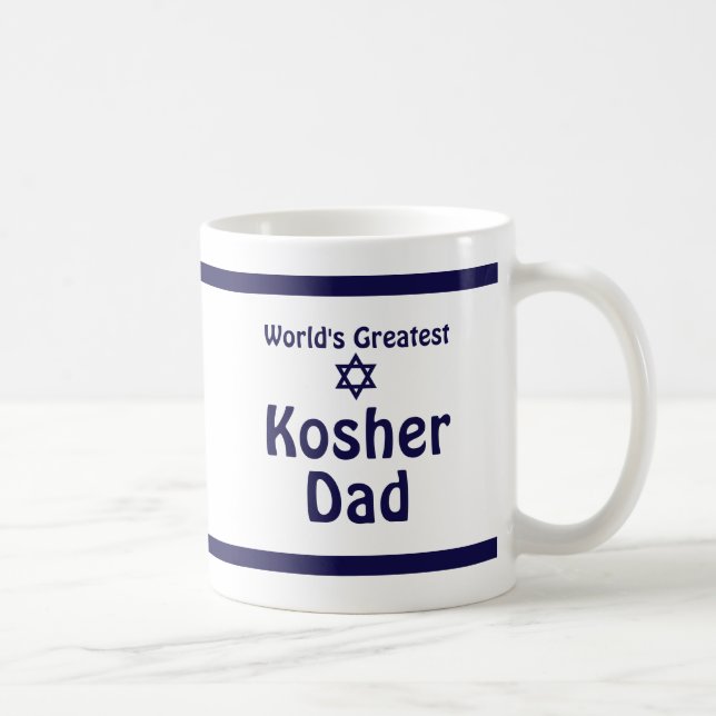 Caneca De Café O maior Pai Kosher do mundo (Direita)