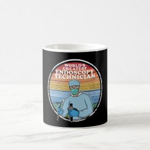 Caneca De Café O maior técnico de endoscopia do mundo, Retro T-S