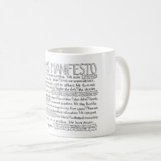Caneca De Café O manifesto de Comms - versão do inglês dos E.U.