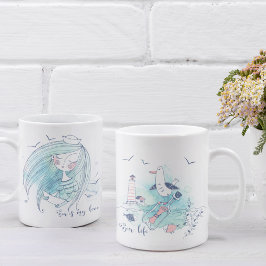 Caneca De Café O Mar É O Meu Amor