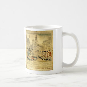 Caneca De Café O massacre de Boston por Paul Revere