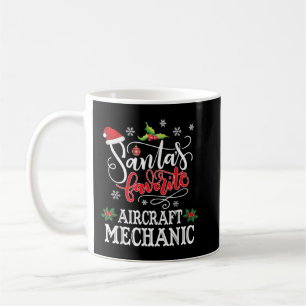 Caneca De Café O Mecânico de Aeronaves Favorito do Papai Noel Nat
