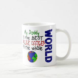 Caneca De Café O melhor agente da polícia no mundo 2 (pai)