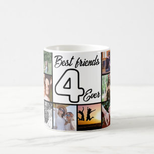 Caneca De Café O Melhor Amigo Da Colagem De Fotos Personalizada D