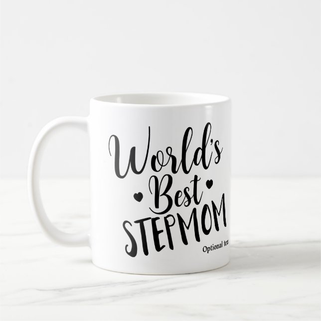 Caneca De Café O MELHOR ANIVERSÁRIO DE STEPMOM Personalizado (Esquerda)
