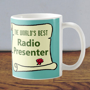 Caneca De Café O melhor apresentador de rádio do mundo.