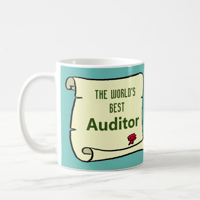 Caneca De Café O melhor auditor do mundo. (Esquerda)