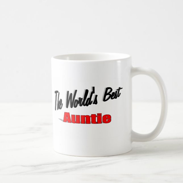 Caneca De Café O melhor Auntie do mundo (Direita)
