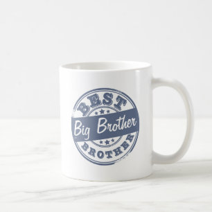 Caneca De Café O melhor big brother - efeito do carimbo de