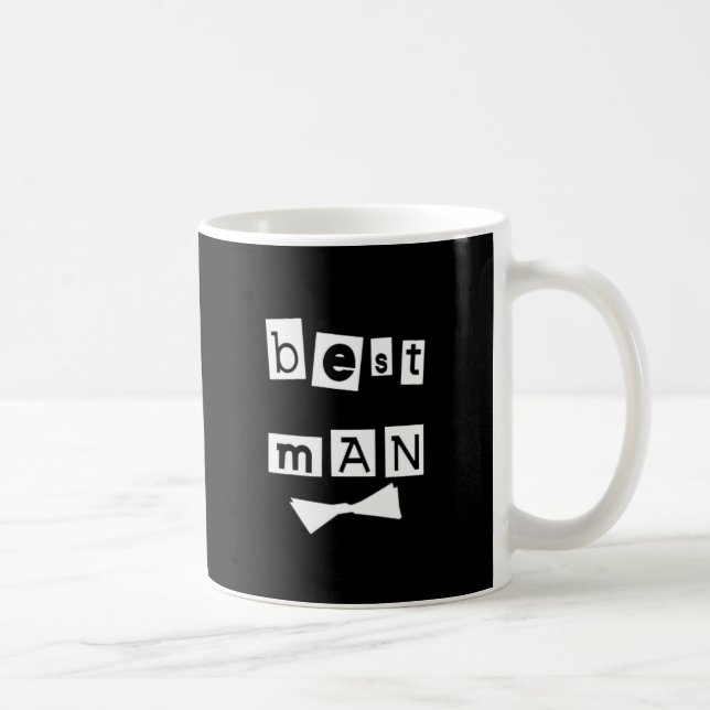 Caneca De Café O melhor branco do homem no preto (Direita)