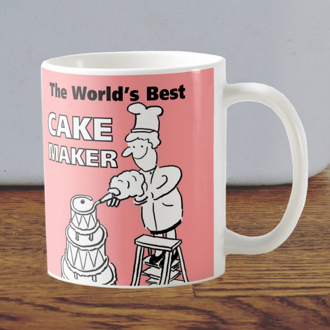 Caneca De Café O Melhor Cakemaker do Mundo (Criador carregado)