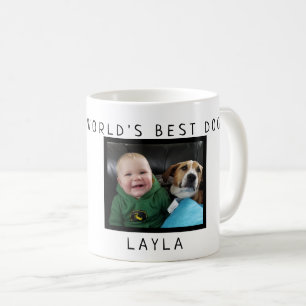 Caneca De Café O melhor cão do mundo personalizado com foto e