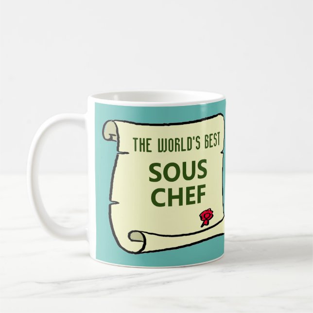 Caneca De Café O melhor chef sous do mundo. (Esquerda)