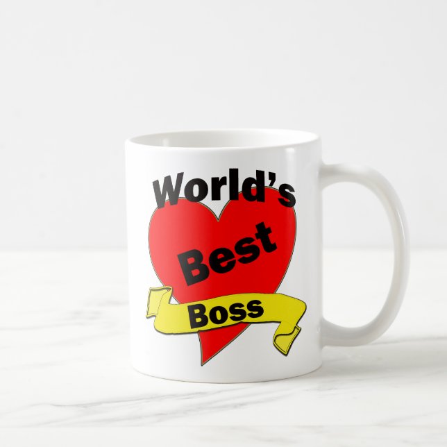 Caneca De Café O melhor chefe do mundo (Direita)