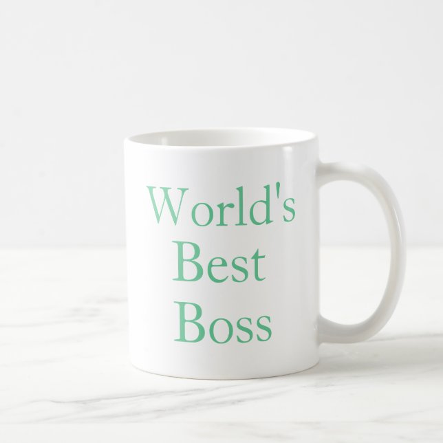 Caneca De Café O melhor chefe dos mundos (Direita)
