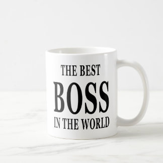 Caneca De Café O melhor chefe no melhor chefe do mundo engraçado