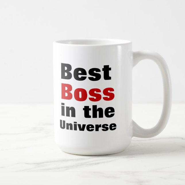 Caneca De Café O melhor chefe no universo (Direita)