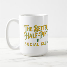 Caneca De Café O Melhor Clube Social Half-Pint Vintage Irish Pub