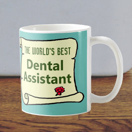 Caneca De Café O melhor dental assistente do mundo.