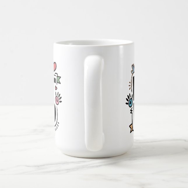 Caneca De Café O melhor design de texto para pai (Alça)