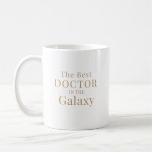 Caneca De Café O Melhor Design de Tipografia de Médico da Galáxia
