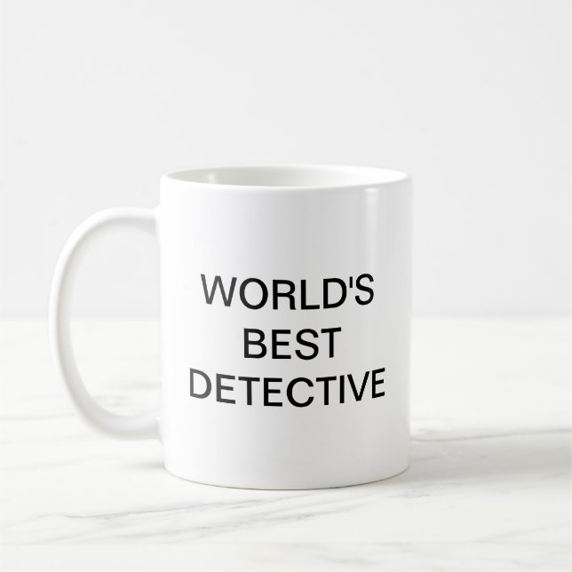 Caneca De Café O melhor detetive do mundo, Coffee Mug (Esquerda)