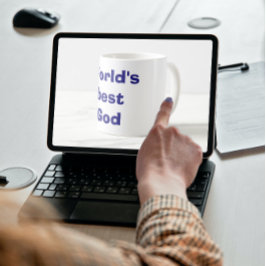 Caneca De Café O melhor Deus do mundo é engraçado