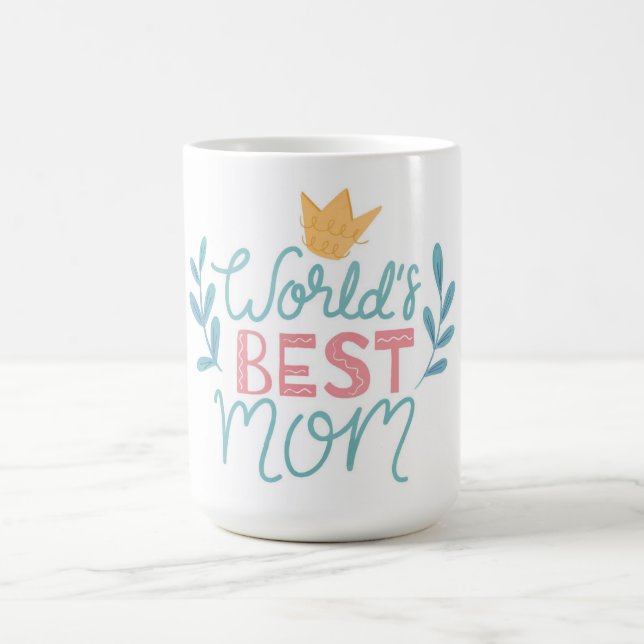 Caneca De Café O melhor Dia de as mães da mãe, Coffee Mug (Centro)