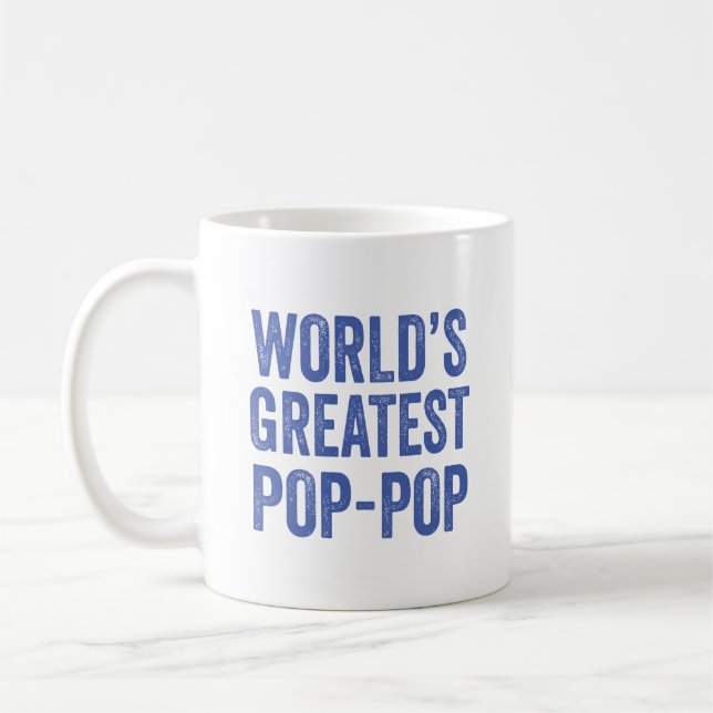 Caneca De Café O melhor Dia de os pais Pop do mundo (Esquerda)