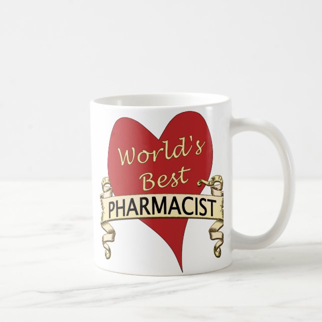 Caneca De Café O melhor farmacêutico do mundo (Direita)