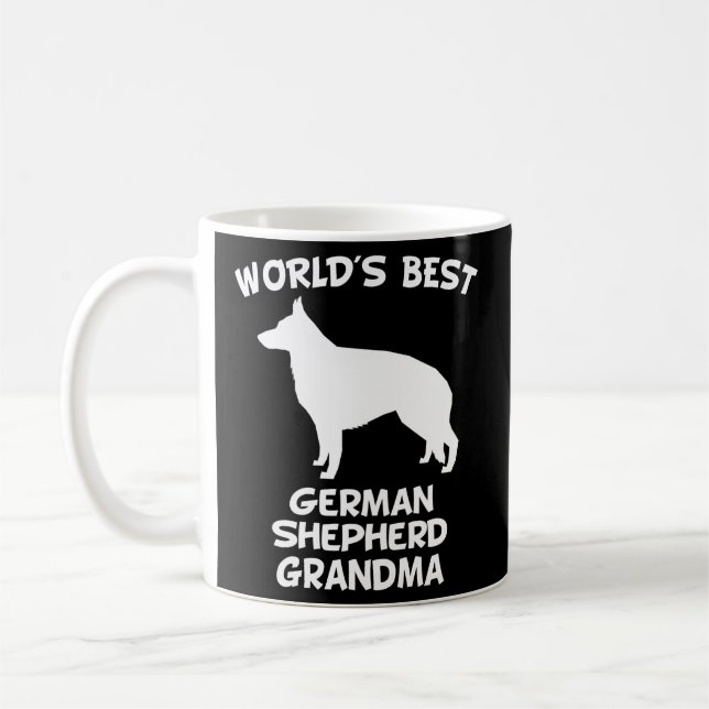 Caneca De Café O Melhor German shepherd Que A Avó Proprietária Do (Esquerda)