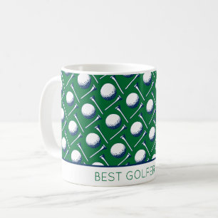 Caneca De Café O MELHOR GOLFER JÁ TOMFEIRA Camisetas A diversão c
