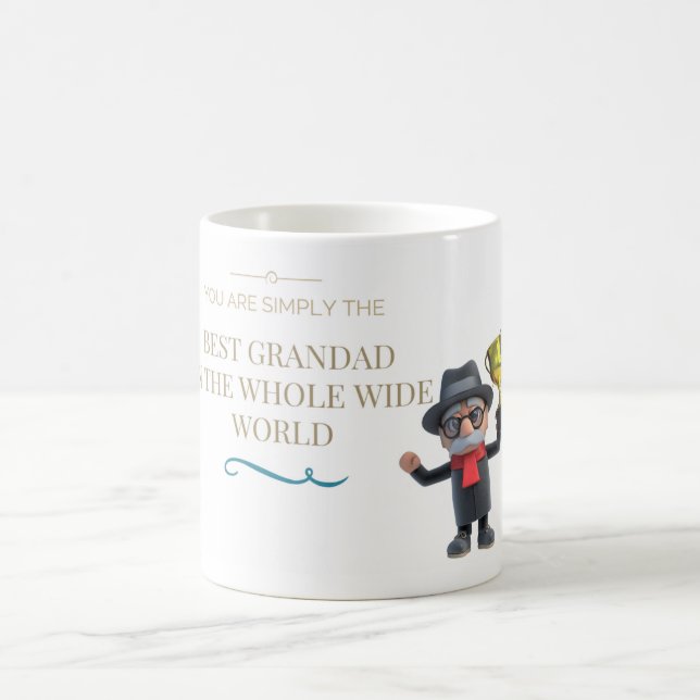 Caneca De Café O melhor Grandad no mundo (Centro)
