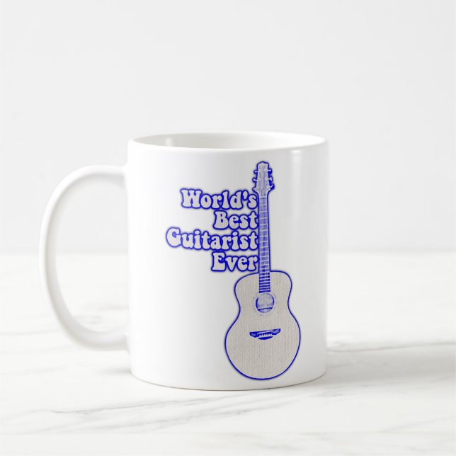 Caneca De Café O melhor guitarrista do mundo. (Esquerda)