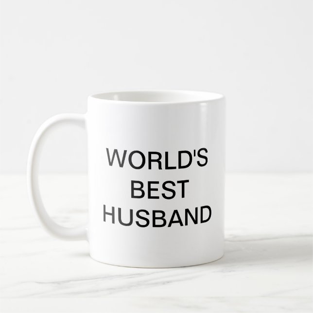 Caneca De Café O melhor HUSBAND do mundo (Esquerda)