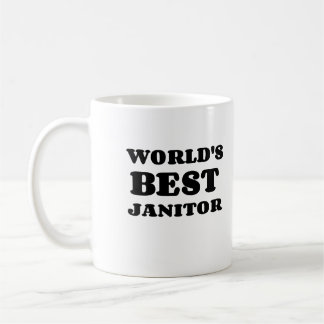 CANECA DE CAFÉ O MELHOR JANITOR DO MUNDO