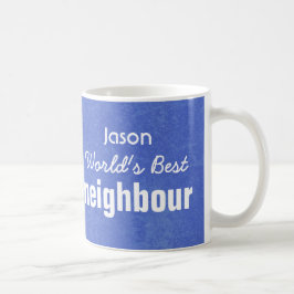 Caneca De Café O melhor JASON conhecido feito sob encomenda azul