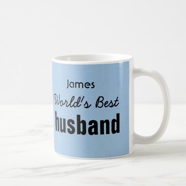 Caneca De Café O melhor MARIDO JAMES conhecido feito sob (Direita)