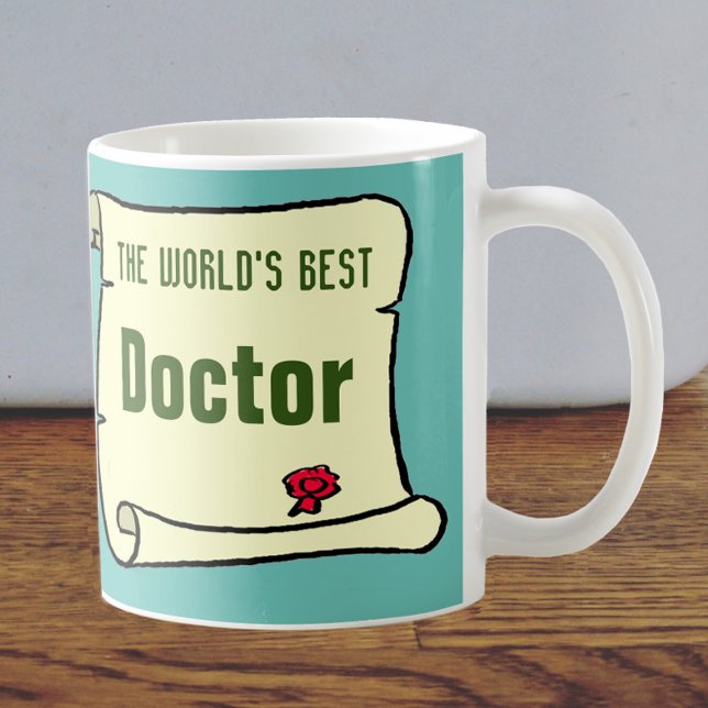 Caneca De Café O melhor médico do mundo. (Criador carregado)
