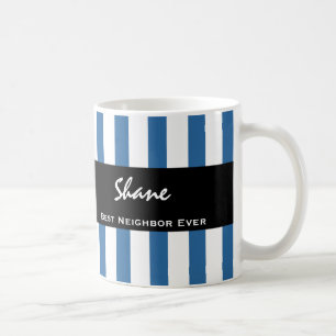 Caneca De Café O melhor nome feito sob encomenda V03 das listras