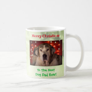 Caneca De Café O melhor Pai de cachorro de Natal já fez uma foto