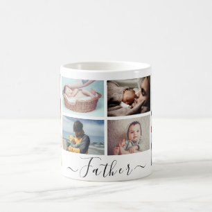 Caneca De Café O Melhor Pai De Colagem De Fotografias Da Mug De C