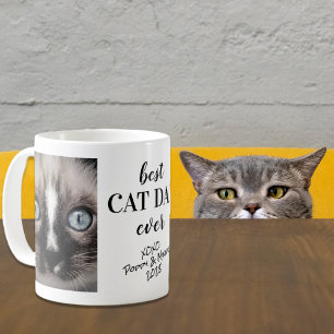 Caneca De Café O Melhor Pai De Gato Já Personalizou Nomes De Fot