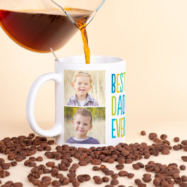 Caneca De Café O Melhor Pai De Mug Personalizado De Fotografias