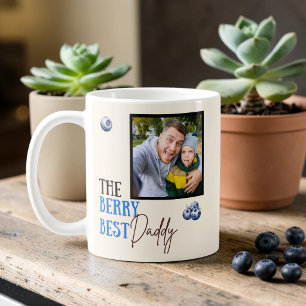 Caneca De Café O Melhor Papai das Frutas Foto Mirtilos