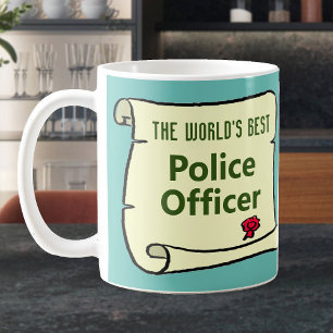 Caneca De Café O Melhor Policial do Mundo.