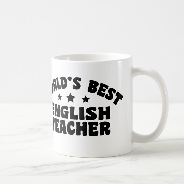Caneca De Café O melhor professor de inglês do mundo (Direita)